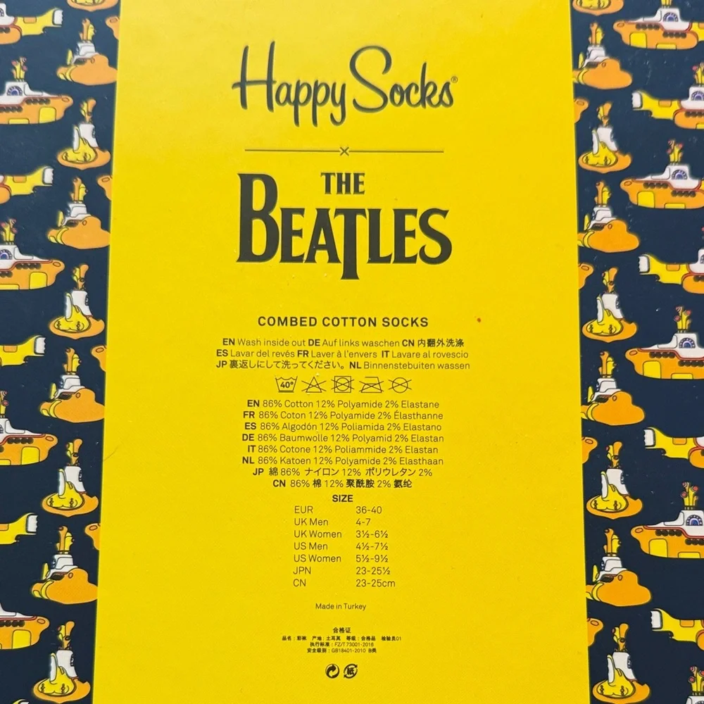 Happy Socks The Beatles Limited Edition Set - Yellow and Multicolor - Picture 4 of 5